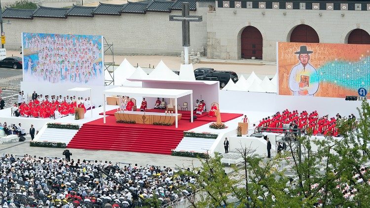 Santa Missa durante a Viagem apostólica do Papa Francisco à Coreia do Sul