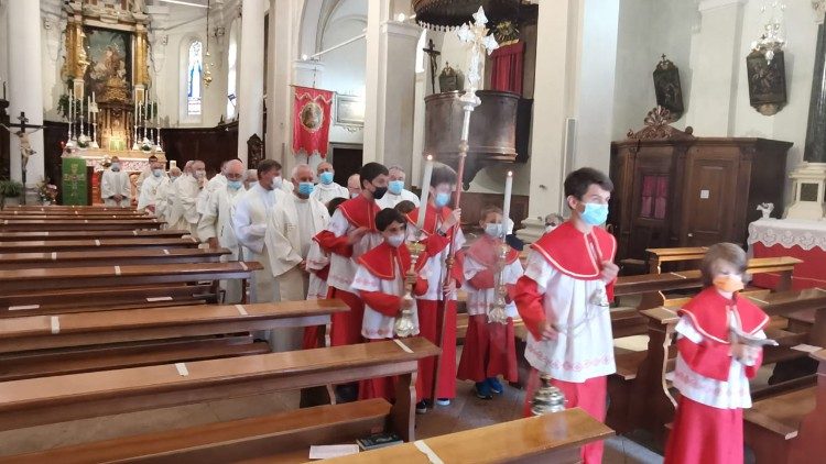 Le celebrazioni a Canale d'Agordo