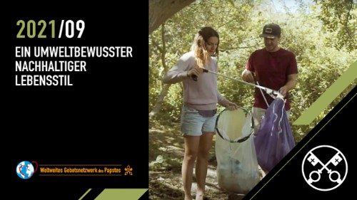 Gebetsintention: Ein umweltbewusster nachhaltiger Lebensstil