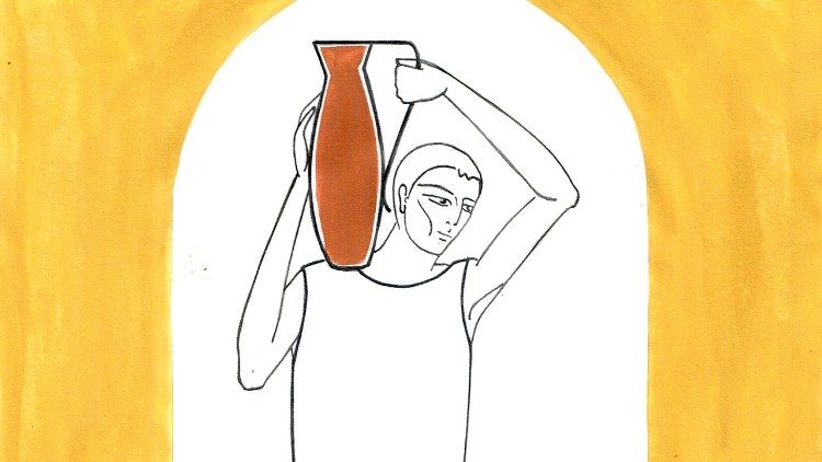 "O homem com o cântaro de água"