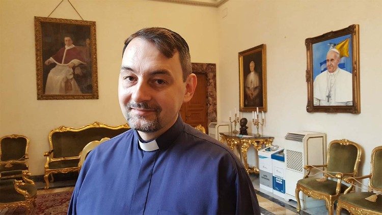 Marko Durlák, kňaz Prešovskej gréckokatolíckej archieperchie, ktorý pracuje na Kongregácii pre východné cirkvi v Ríme (foto: Jozef Bartkovjak)