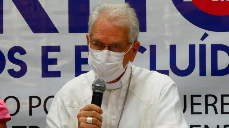 Arcebispo de Manaus dom Leonardo Steiner na coletiva de imprensa