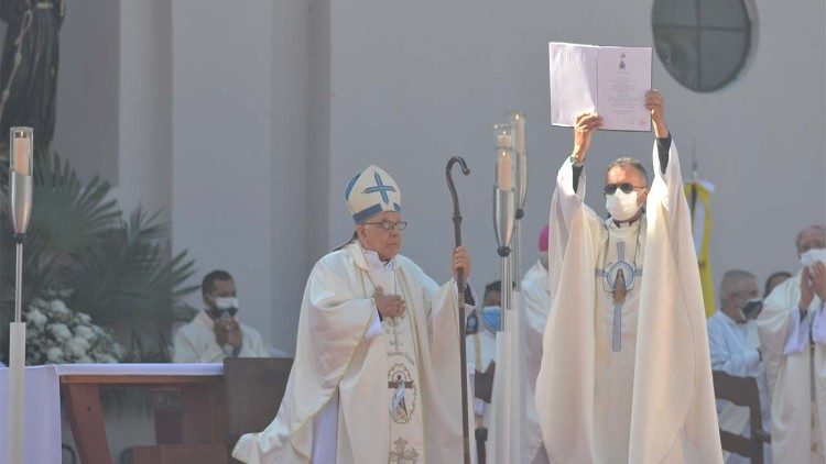 Un momento della cerimonia 