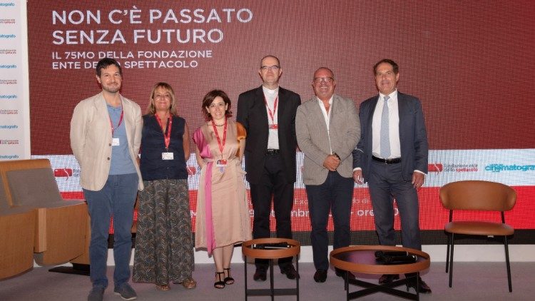 Alla Mostra del Cinema di Venezia, i vertici di Fondazione Ente dello Spettacolo e i promotori del Lecco Film Fest, foto Anna D'Agostino