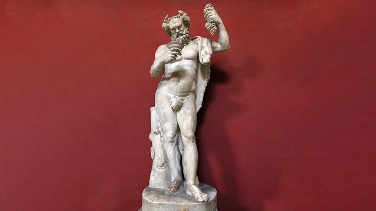 Statua di sileno da un originale della fine del IV sec. a.C., con testa non pertinente da un originale del III sec. a.C., Musei Vaticani