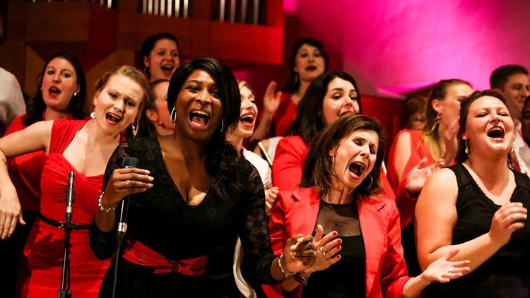 „Gospel’n’Soul“ bei einem Konzert vor der Pandemie © David Pierce Brill 