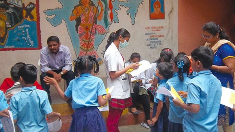 Una classe di scuola elementare