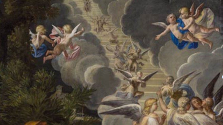 Girolamo Scaglia, La scala di Giacobbe (particolare). 