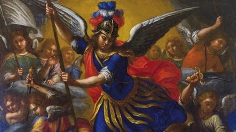 Pier Filippo Mannucci, San Michele Arcangelo (particolare). A.V.