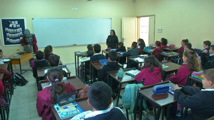 Una lezione con gli studenti