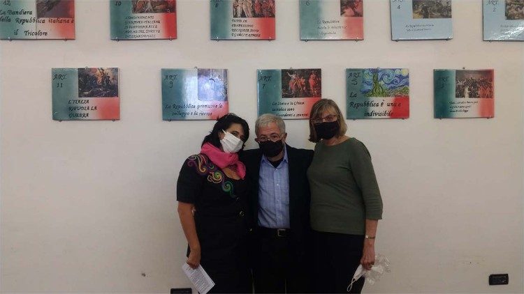 Dale Recinella, his wife Susan and Paliano Detention Centre warden