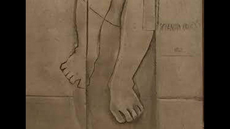 "Ritratto di Edith Stein", bassorilievo di Paola de Gregorio (particolare)