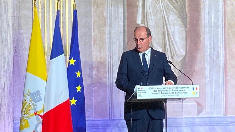 Il premier Castex nel suo intervento all'Ambasciata francese presso la Santa Sede