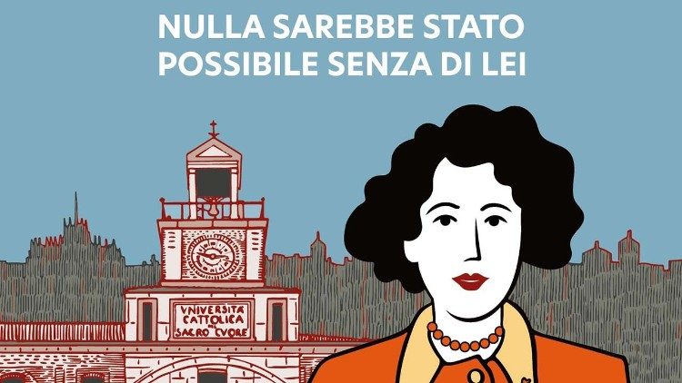 La copertina della graphic novel che racconta la storia di Armida Barelli