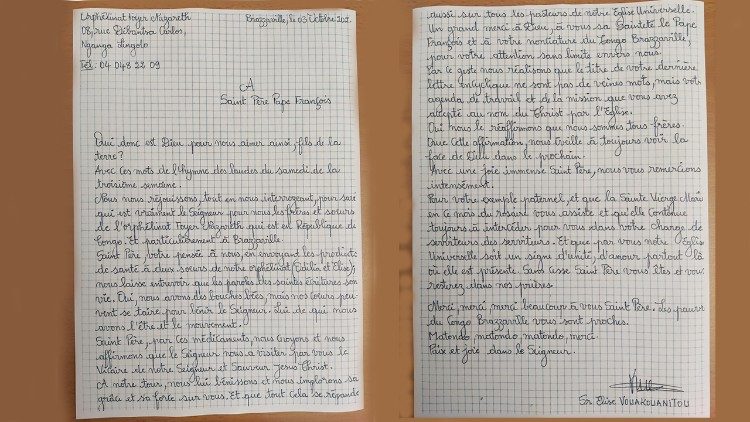 Sr. Elise's letter to Pope Francis