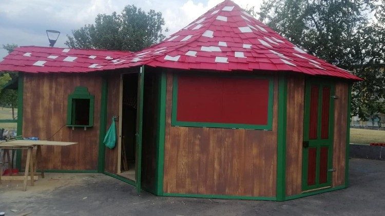 Il CineMarmocchi in costruzione