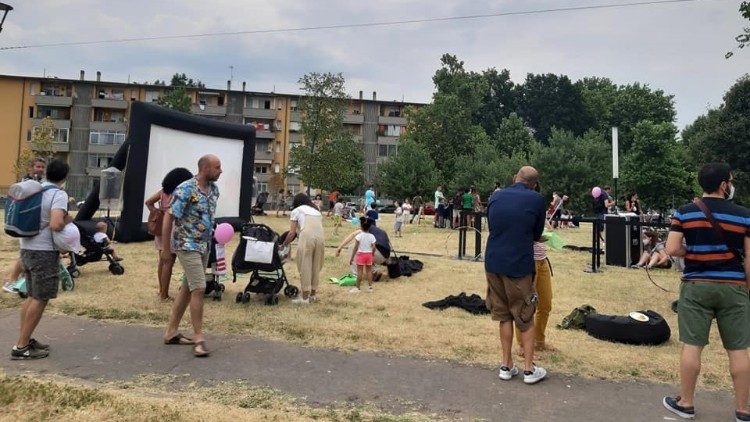 L'inaugurazione del CineMarmocchi al parco del Giambellino