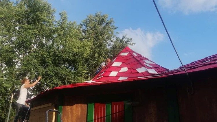 Il CineMarmocchi in costruzione