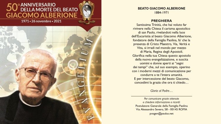 50 anni dalla morte del Beato Alberione