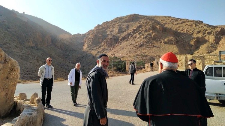 Il cardinale Sandri a Mar Mousa