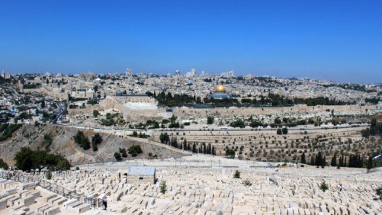 Vista panoramica del monte degli Ulivi