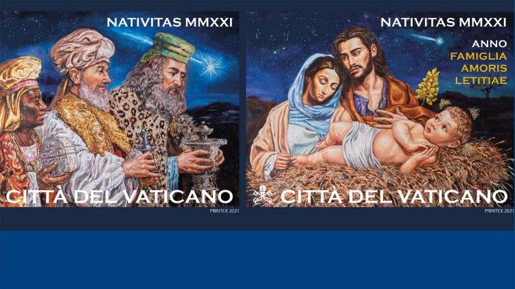 Il primo francobollo è quello dipinto da Adam