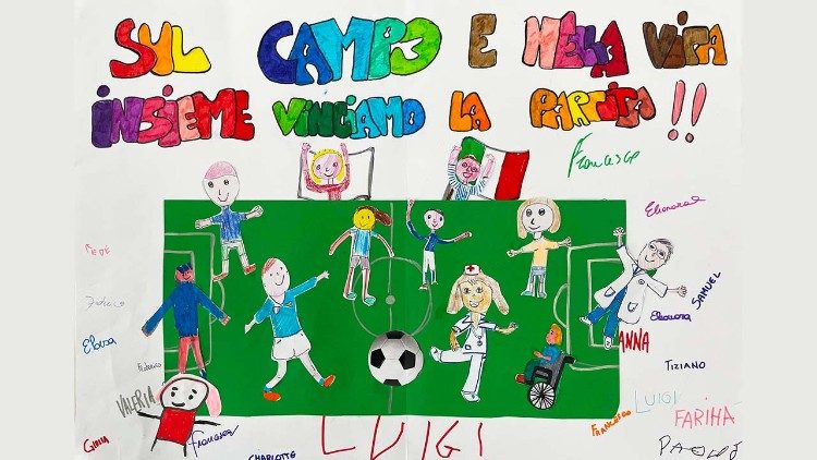 La Nazionale italiana di calcio al Bambino Gesù