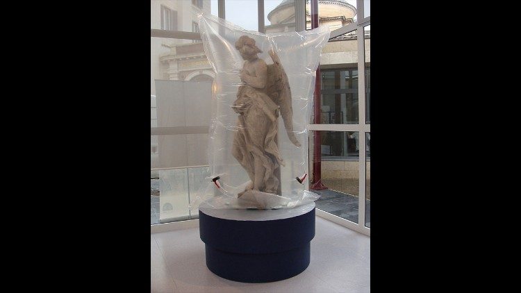 Disinfestation treatment used to remove insects from the vegetation inside the models