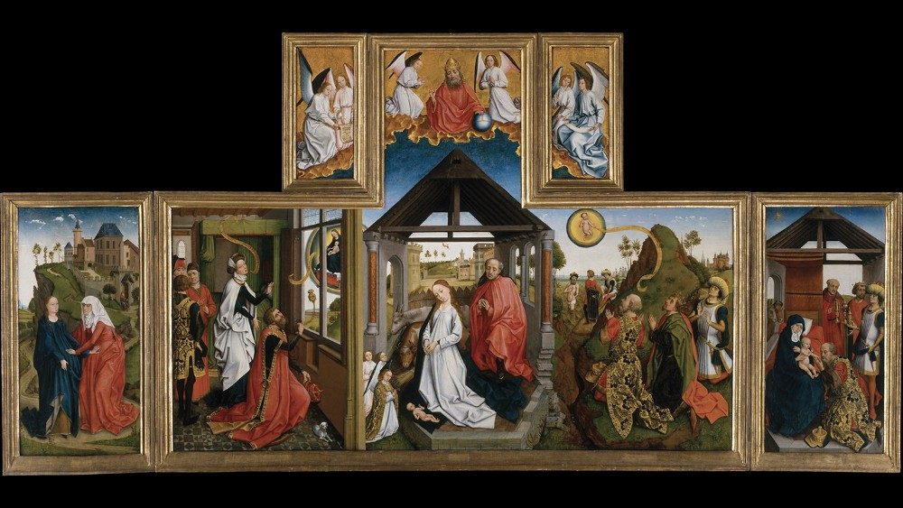 Bottega di Rogier van der Weyden, Polittico della Natività, New York, Metropolitan Museum of Art, 1460 ca.