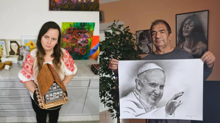 Autori umeleckých darov Tatiana Pavlovičová a Milan Berky