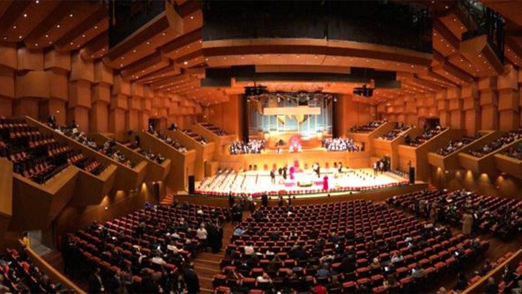 Prächtiger Rahmen: Die Konzerthalle von Athen