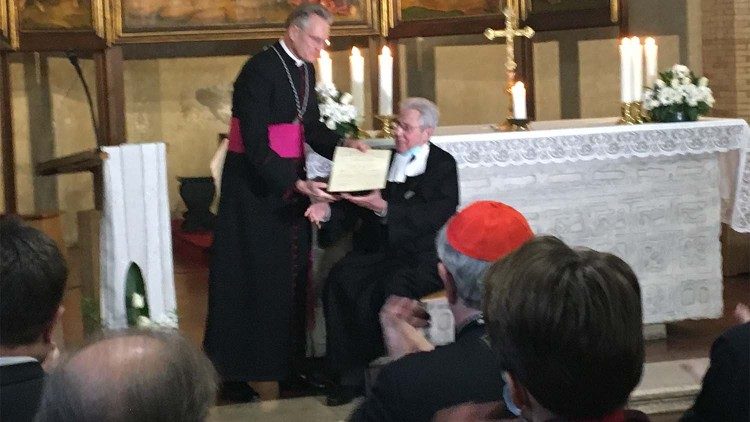 Ehrung für Aldo Parmeggiani