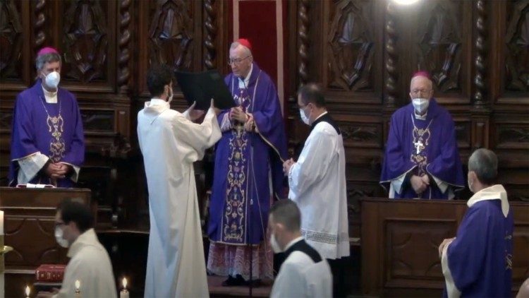 Parolin preside la Misa del funeral de Monseñor Aldo Giordano.