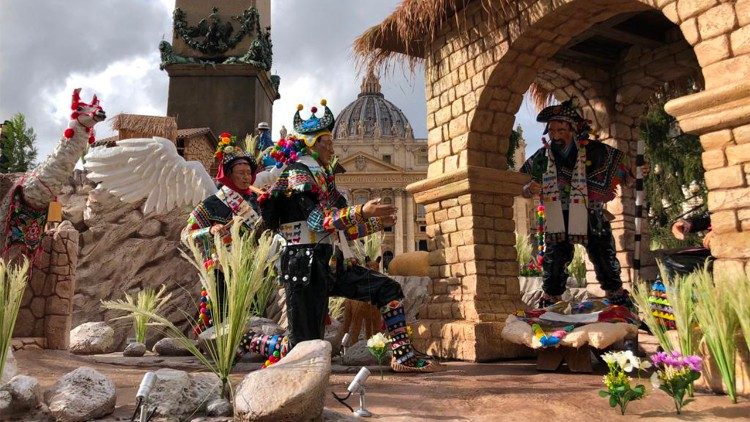 Petersplatz, Advent 2021: Krippe aus Peru