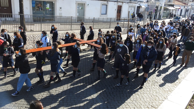 Símbolos JMJ na diocese de Beja, Portugal