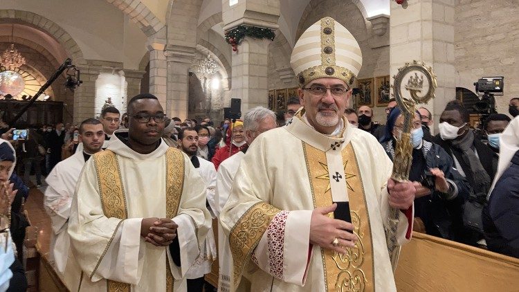 Il Patriarca Pierbattista Pizzaballa (foto di Beatrice Guarrera)