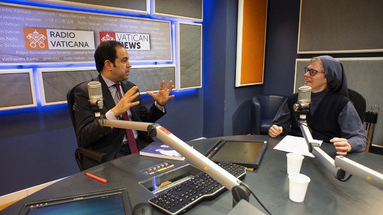 Judge Abdel Salam in studio with Sr Bernadette Mary Reis