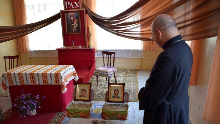 Kaplica przyfrontowa na Ukrainie