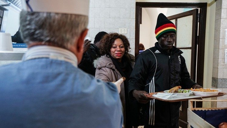 Stołówka przy Centro Astalli