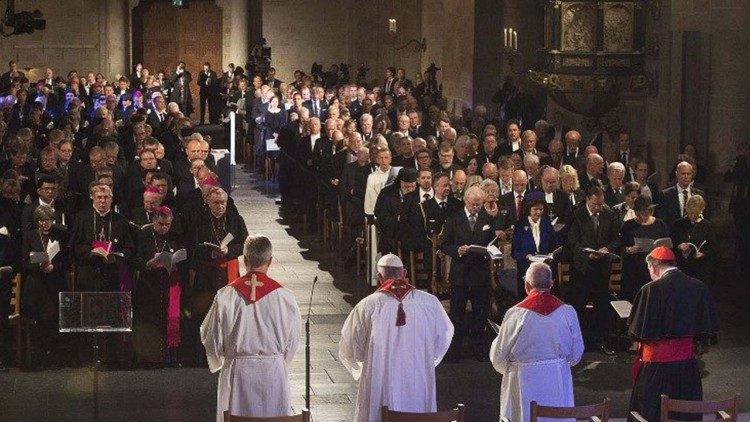 Incontro ecumenico alla presenza di Papa Francesco