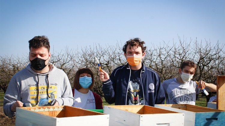 Some of the objects made from recycled cork