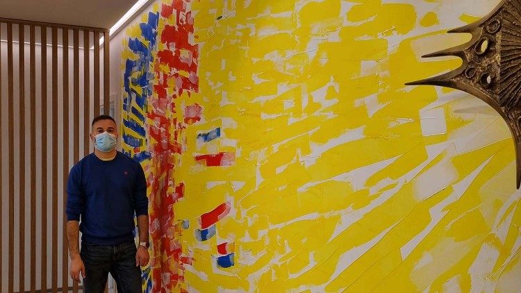 O jovem artista Massimiliano Ferragina