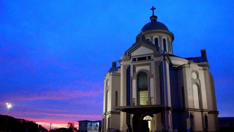 Santuário de Nossa Senhora do Caravaggio em Farroupilha, RS.  (Foto: Leandro Ávila)