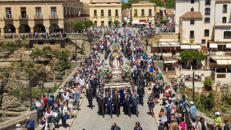 Procesión de Nuestra Señora Virgen de la Paz, Ronda, España. Foto: José Carlos Orozco Ramos