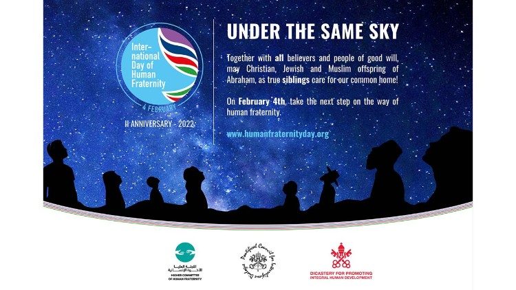 Logo for the 2022 International Day of Human Fraternity