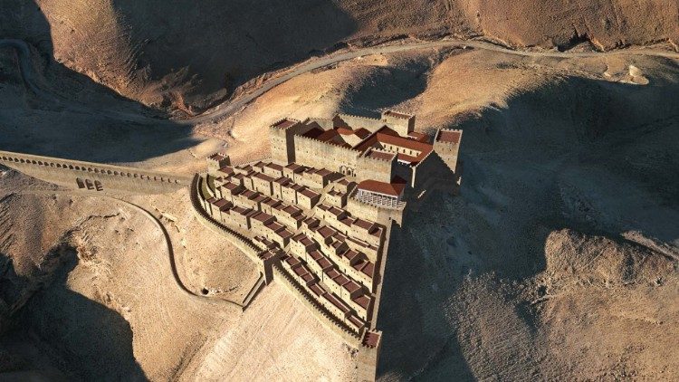 Reconstrucción de la antigua ciudad fortaleza de Maqueronte