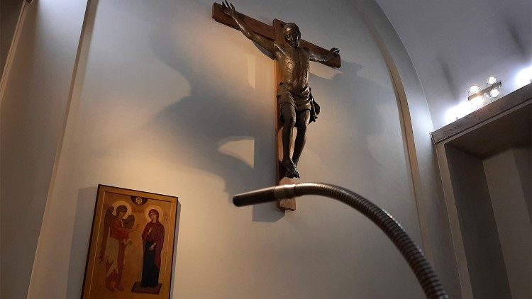 La cappella di Palazzo Pio, sede della Radio Vaticana