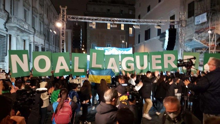 Manifestação na Itália