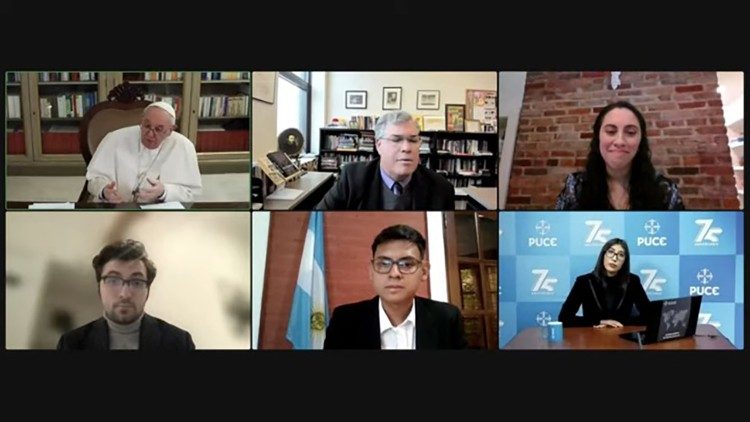 Papa Francisco com os jovens americanos