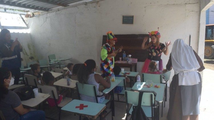 Famílias abrigadas nas Paróquias em Petrópolis 